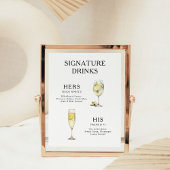 De Drink van de handtekening het Poster van het Ko