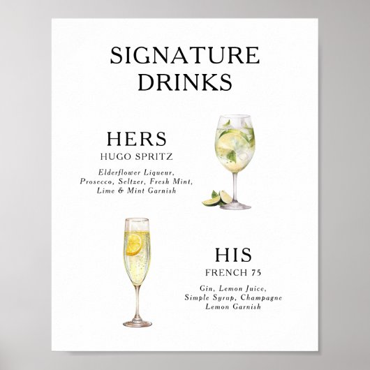 De Drink van de handtekening het Poster van het Ko (Voorkant)