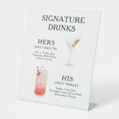 De Drink van de handtekening het Poster van het Ko Reclamebord Met Voetstuk (Voorkant)