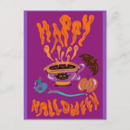 De drink van de Happy Halloween-toverdrank koffieh Briefkaart