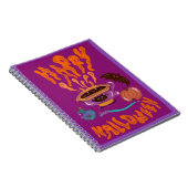 De drink van de Happy Halloween-toverdrank koffieh Notitieboek (Rechterzijde)