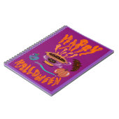 De drink van de Happy Halloween-toverdrank koffieh Notitieboek (Linkerzijde)