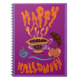 De drink van de Happy Halloween-toverdrank koffieh Notitieboek