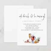 De Drink van het Eat van de begroting is het Merry (Voorkant / Achterkant)