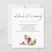 De Drink van het Eat van de begroting is het Merry (Voorkant)