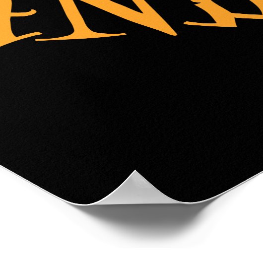 De Drink van het eten is eng ondiepe signalen 24x2 Poster (Hoek)