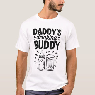 De Drink vriend van papa | Grappig cadeau voor Vad T-shirt