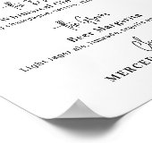 De Drinken van de handtekening Moderne Calligrafie Poster (Hoek)