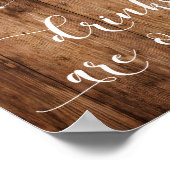 De Drinken van hout en licht zijn op de Ontvangtek Poster (Hoek)