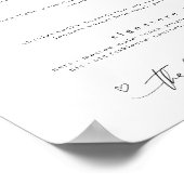 De Drinken zijn op ons minimalistische Drink Sign. Poster (Hoek)