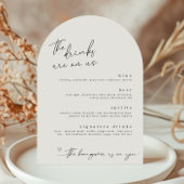 De Drinken zijn op US Minimalist Drinken Menu Kaar Kaart