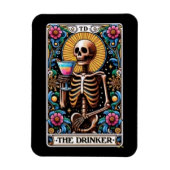 De Drinker Tarot Kaart Magnet Magneet (Verticaal)