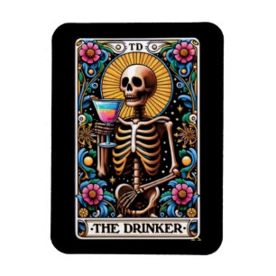 De Drinker Tarot Kaart Magnet Magneet
