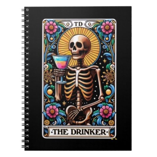 De Drinker Tarot Kaart Notitieboek Collectie (Voorkant)