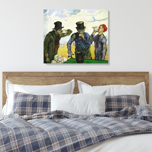 De Drinkers door Vincent van Gogh Canvas Afdruk (Insitu (Slaapkamer))