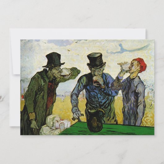 De Drinkers door Vincent van Gogh Kaart (Voorkant)