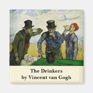 De Drinkers door Vincent van Gogh Magneet