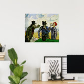 De Drinkers door Vincent van Gogh Poster (Thuiskantoor)