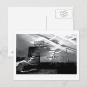 De drive in: 20e eeuw achterhaald briefkaart (Voorkant / Achterkant)