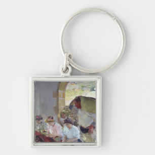 De droge druiven voorbereiden, 1890 sleutelhanger