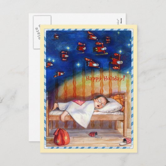 De dromen komen true_pc feestdagenkaart (Voorkant / Achterkant)