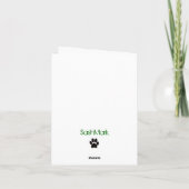 De Dromen Notecard van border collie Kaart (Achterkant)