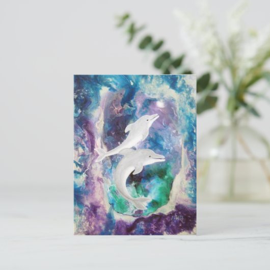 De Dromen van de dolfijn Briefkaart (Staand voorkant)