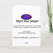 De Dromen van de verjaardag Kaart (Achterkant)