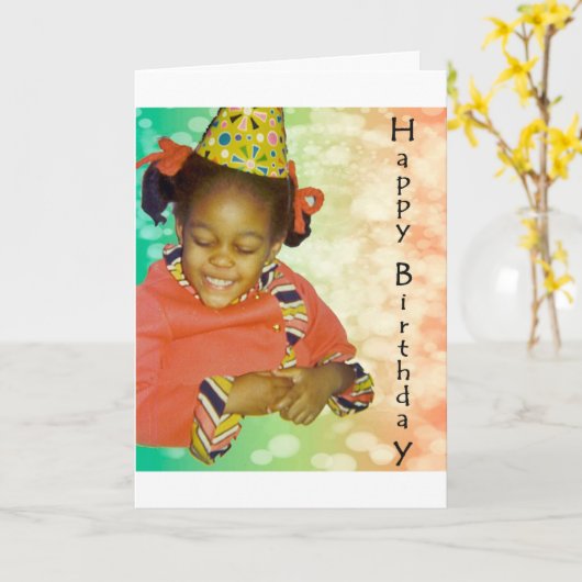 De Dromen van de verjaardag Kaart (Gele Bloem)