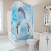 De dromen van dolfijnen douchegordijn (In situ)