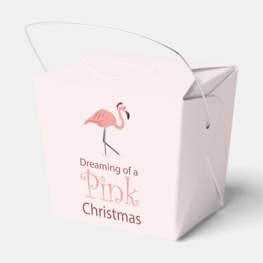 De dromen van een roze Kerstmis - Bedankdoosjes (Achterkant)