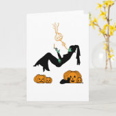 De Dromen van Halloween Kaart (Gele Bloem)