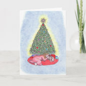 De Dromen van Kerstmis Feestdagen Kaart (Voorkant)