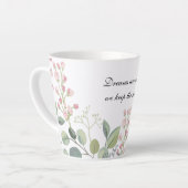 De dromen zijn waar we de Magische Latte Mok (Linkerhoek)