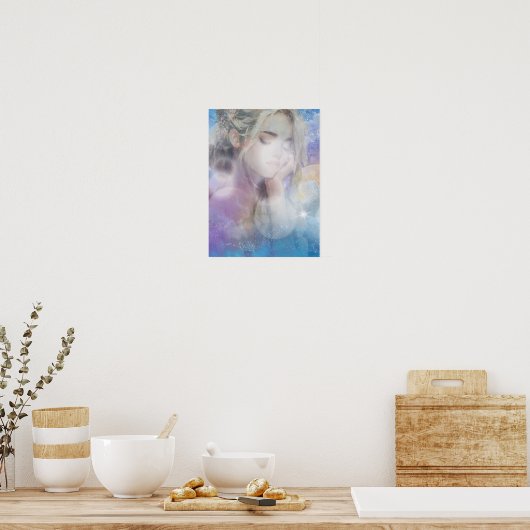 De dromende maagd poster (Keuken)