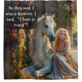 De dromer, douchegordijn