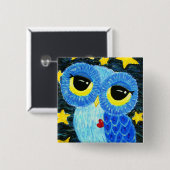 De dromer vierkante button 5,1 cm (Voorkant /achterkant)