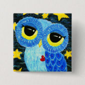 De dromer vierkante button 5,1 cm (Voorkant)