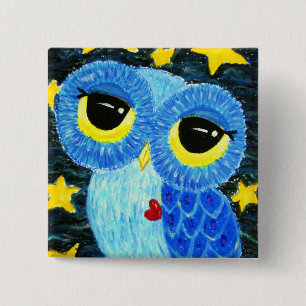 De dromer vierkante button 5,1 cm