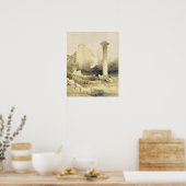 De Dromos of de centrale hal van de Grote Tempel v Poster (Keuken)