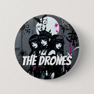 DE DRONES Donker Ronde Button 5,7 Cm