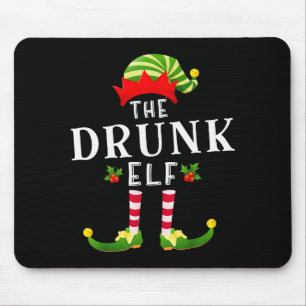 De Dronken Elf Kerst Matchende Pyjama Muismat