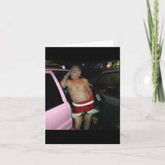 De dronken Kaart van de Vakantie van de Kerstman