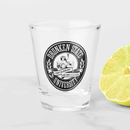De dronken Universiteit van de Staat Shot Glas (Voorkant)