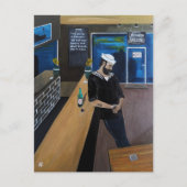 De dronken zeiler Schilderij van Alfred Fox Briefkaart (Voorkant)