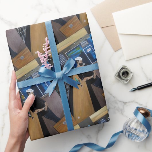 De dronken zeiler Schilderij van Alfred Fox Cadeaupapier (Geschenken)
