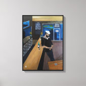 De dronken zeiler Schilderij van Alfred Fox Canvas Afdruk (Voorkant)
