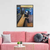 De dronken zeiler Schilderij van Alfred Fox Canvas Afdruk (Insitu (Woonkamer))