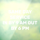 De droog wasmachines snel uitschakelen raamsticker (Vel 3)