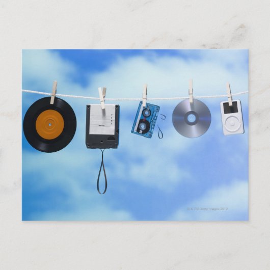 De Drooglijn van media Briefkaart (Voorkant)